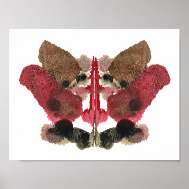 Rorschach Inkblot Test. Don't Call Me Crazy Poster (Front)