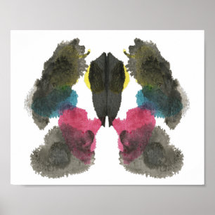 Rorschach Inkblot Test Fun Art Poster