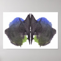Rorschach Inkblot Test Fun Art Print