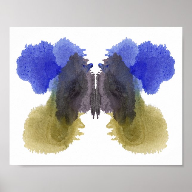 Rorschach Inkblot Test Fun Art Print (Front)