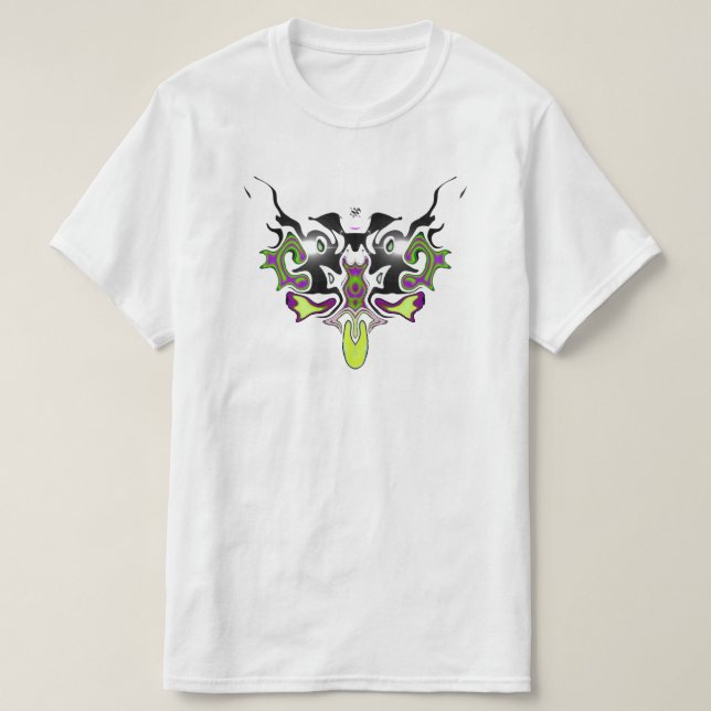 Rorschach like colourful inkblot T-Shirt (Design Front)