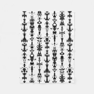 Rorschach test fleece blanket