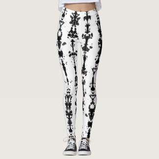 Rorschach test pattern leggings