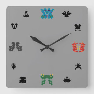 Rorschach Wall-Clock Square Wall Clock