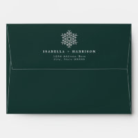 RORY Forest Green Silver Winter Glitter Snowflake