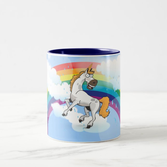 Rory the Unicorn Two-Tone Coffee Mug (Center)