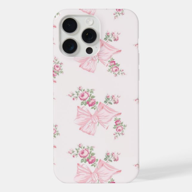 Rosa Beaux Pink iPhone Case (Back)