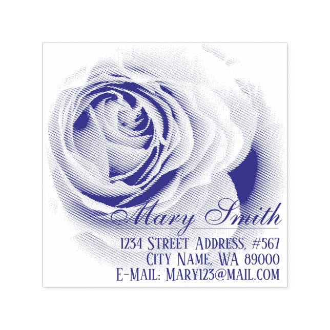 Rosa Blue Bajou Self-Inking Stamp (Design)