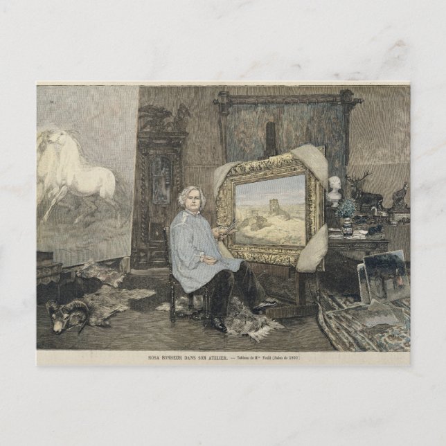Rosa Bonheur  in her studio Postcard (Front)