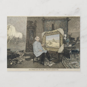 Rosa Bonheur  in her studio Postcard