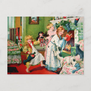 Rosa C. Petherick: Christmas Morning Holiday Postcard