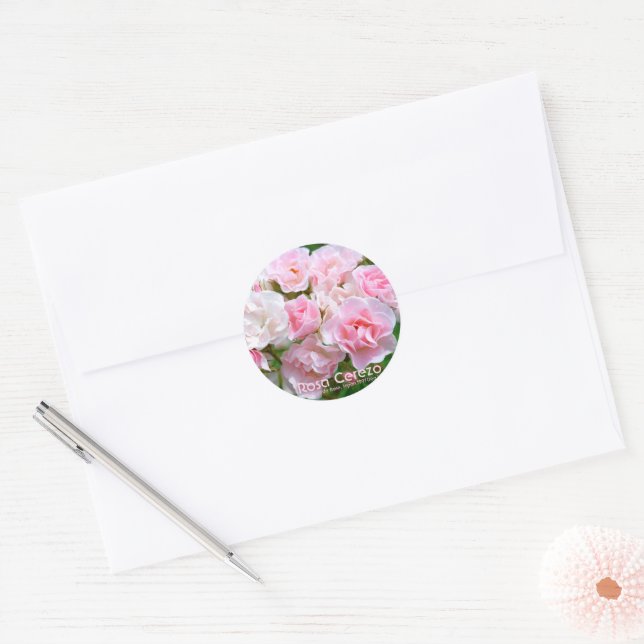 Rosa Cerezo [Round Seal] Classic Round Sticker (Envelope)