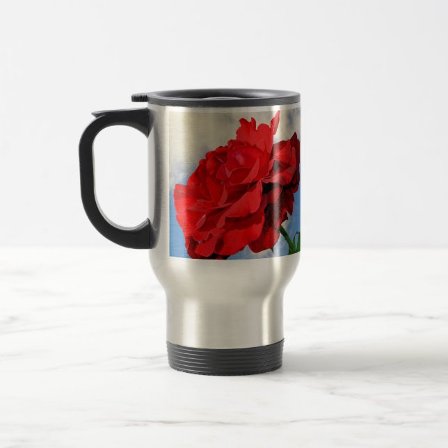 Rosa Don Juan with a blue sky Mug (Left)