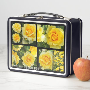 Rosa Gold Bunny Metal Lunch Box