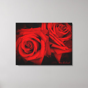 Rosa Kardinal:Canvas Print