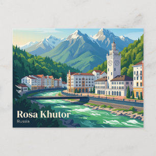 Rosa Khutor Alpine Resort Russia Postcard