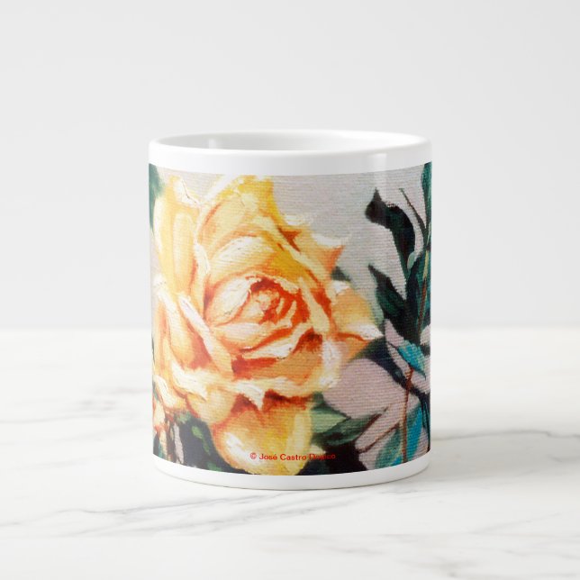 Rosa Large Coffee Mug (Front)