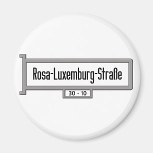 Rosa-Luxemburg-Strasse, Berlin Street Sign Magnet