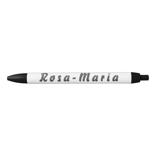 Rosa-Maria Kugelschreiber Black Ink Pen (Front)