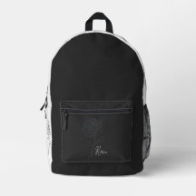 Rosa Minimalist Line Art Bag