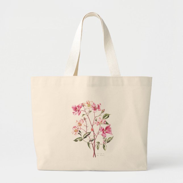 Rosa 'Mutabilis' 1996 Large Tote Bag (Front)