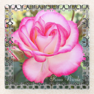 Rosa Nicole [Glass Coaster] Glass Coaster