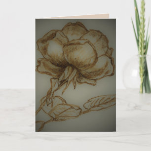 *'Rosa Noir', Thank you for Loving me.  As is. Holiday Card