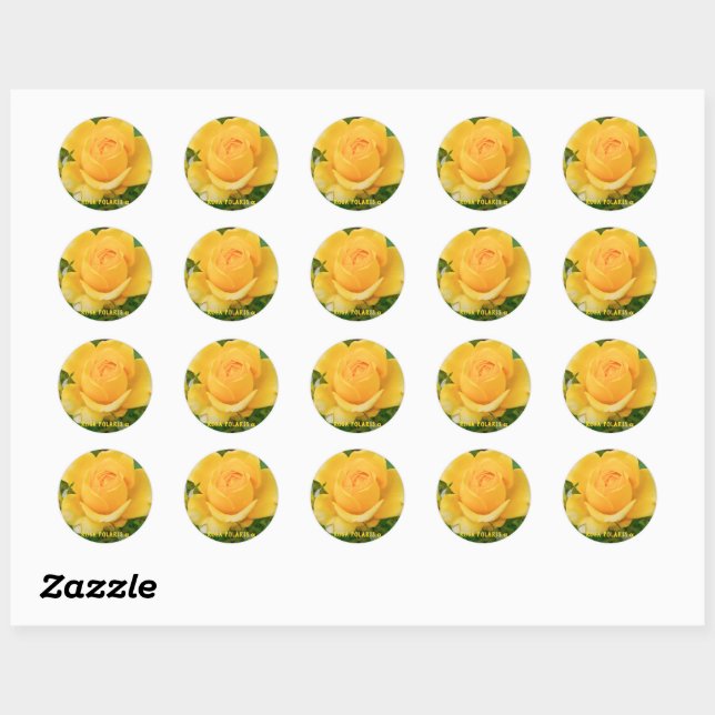 Rosa Polaris α [Round Seal] Classic Round Sticker (Sheet)