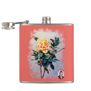 Rosa/Rose Hip Flask
