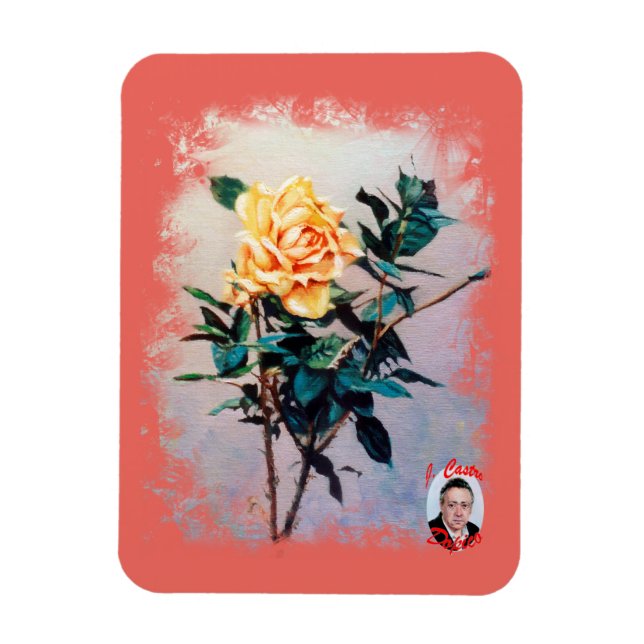 Rosa/Rose Magnet (Vertical)