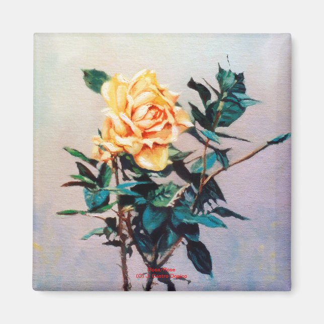 Rosa/Rose Magnet (Front)