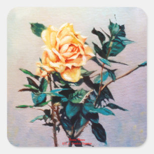 Rosa/Rose Square Sticker