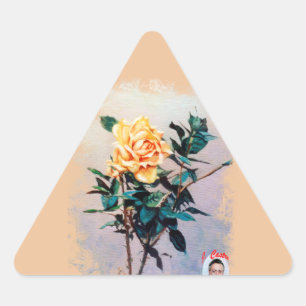 Rosa/Rose Triangle Sticker