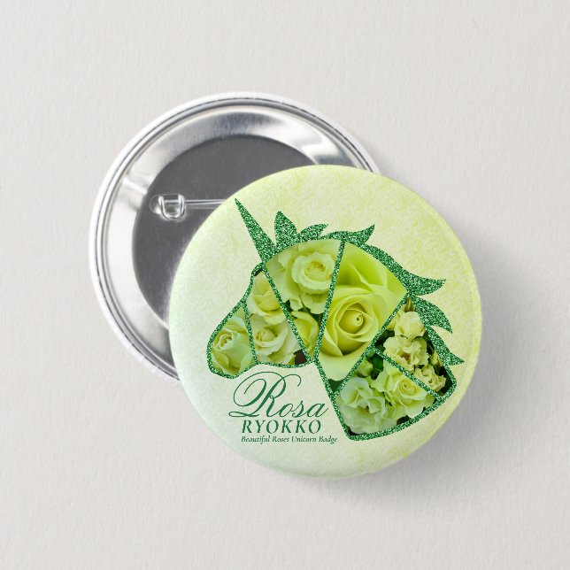Rosa Ryokko 6 Cm Round Badge (Front & Back)