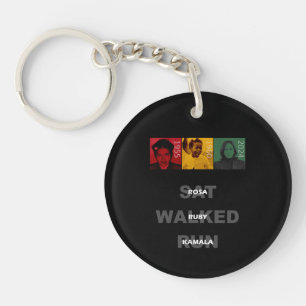 Rosa Sat Ruby Walked Kamala Run Key Ring