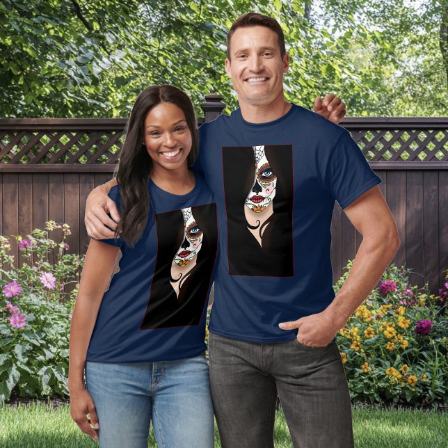 Rosa Sugar Skull Portrait T-Shirt (Creator Uploaded)