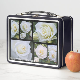 Rosa White Arrow Metal Lunch Box