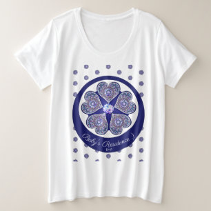 Rosace blue or red for baby&child plus size T-Shirt