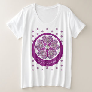 Rosace blue or red for baby&child plus size T-Shirt