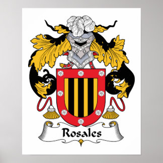 Rosales Family Crest Poster