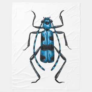 Rosalia Alpina beetle Fleece Blanket