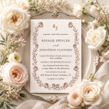 Rosalie Heirloom Elegant Letterpress Wedding