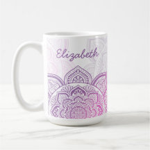 Rosaline Mandala 15 oz. Personalised Mug