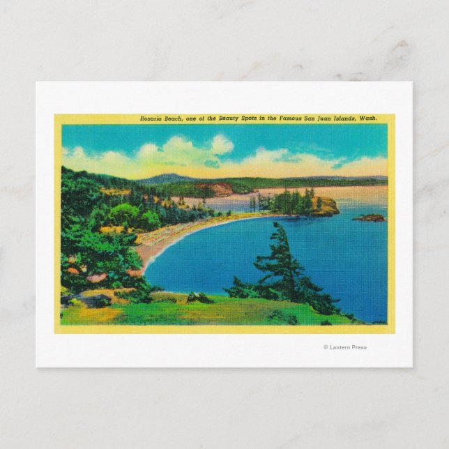 Rosario Beach in San Juan Islands, Washington Postcard (Front)