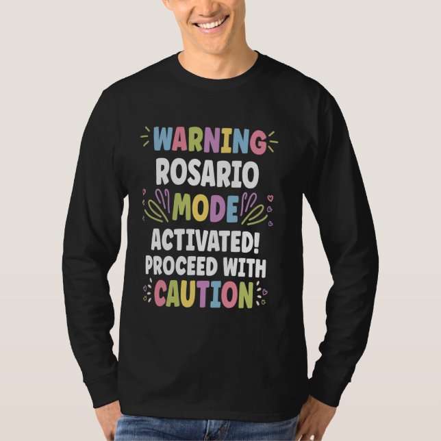 ROSARIO Personalised Name Funny Cute Custom ROSARI T-Shirt (Front)