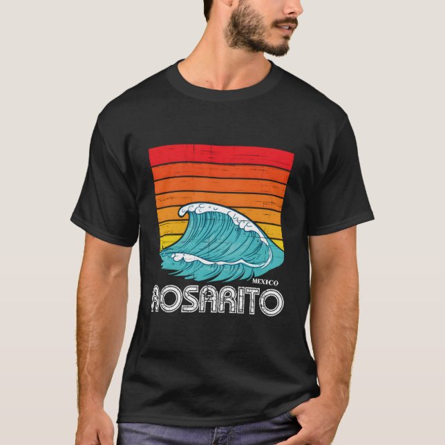 Rosarito Surf Trip Northern Baja Mexico T-Shirt (Front)