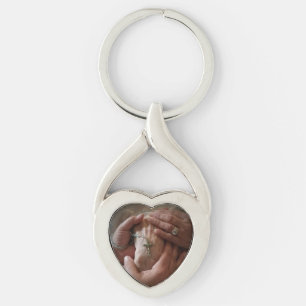 Rosary and Hands Key Ring