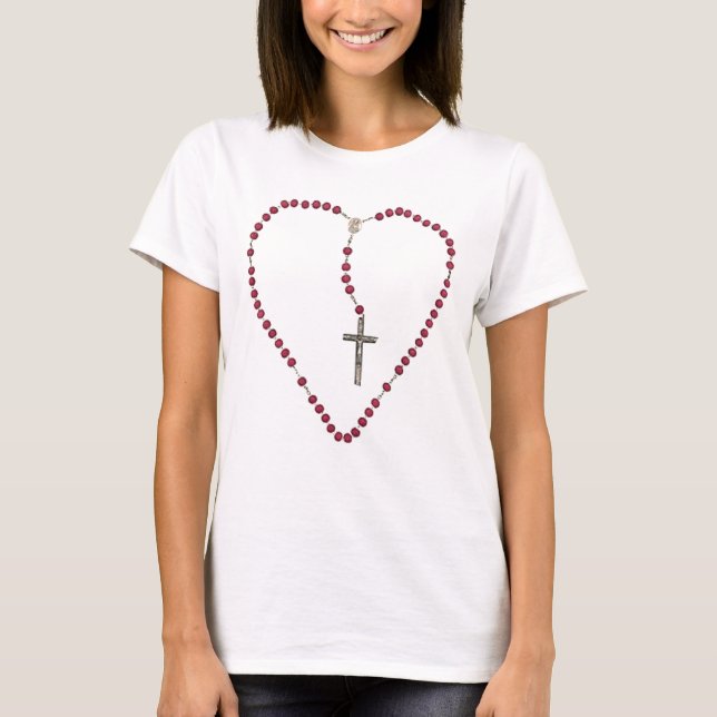 Rosary Heart T-Shirt (Front)
