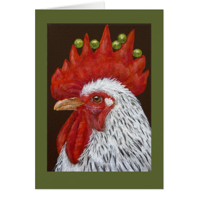 Roscoe the rooster card (Front)