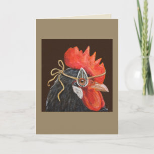 Roscoe the rooster card